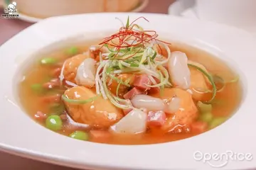 【美食精選】挑逗味蕾多層次美味的新潮中菜清爽火辣紅牛、明蝦金湯響脆米,中菜料理推薦 翠園粵菜餐廳漢來店