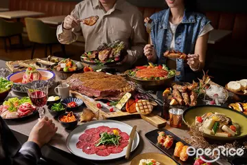 【台北中山】肉肉控一網打進義日韓德肉料理！現做蒙古烤肉、厚切牛排無限暢饗 國泰萬怡MJ Kitchen 推出「瘋肉季」加碼贈龍蝦