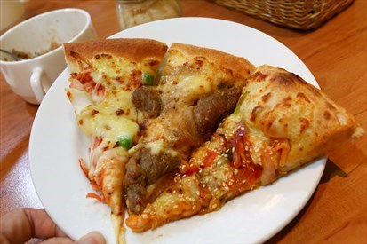 海鮮披薩、韓式泡菜燒肉披薩、釜山辣三鮮披薩
