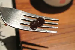 珍珠較細粒, 但是好有腍身, 滑入口腔時好滑順