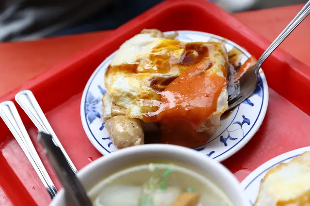 菜頭粿+米腸+蛋