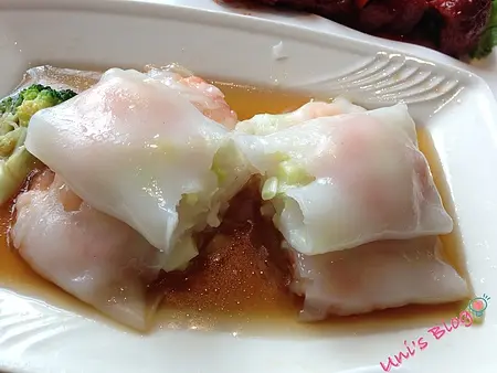 點心類。韭黃鮮蝦腸粉