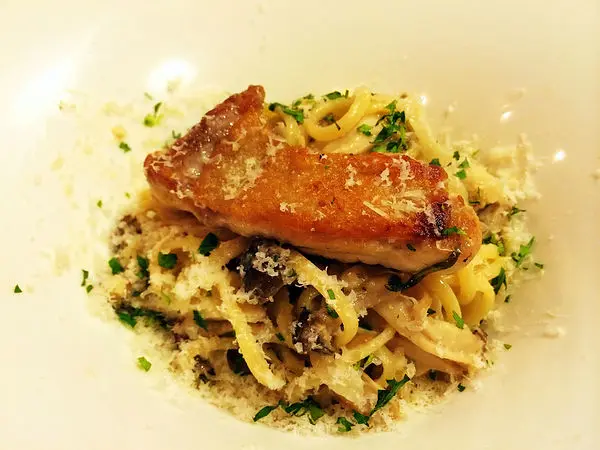 煎烤雞肉野菇麵