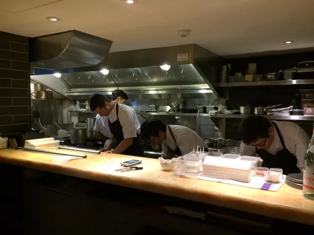 半開放式的廚房