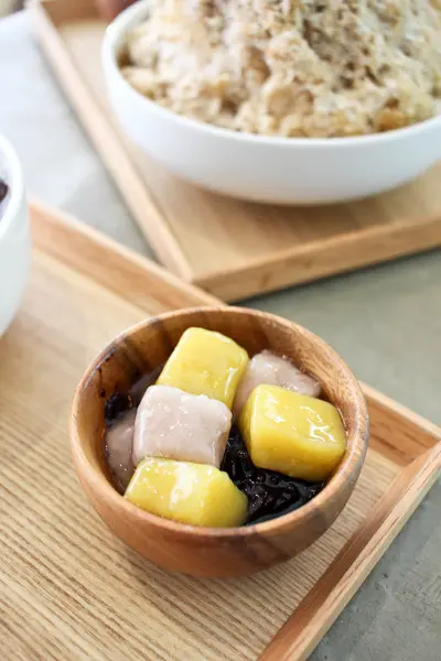 [盛盤]（包含芋圓.薯圓.紅豆.紫米）