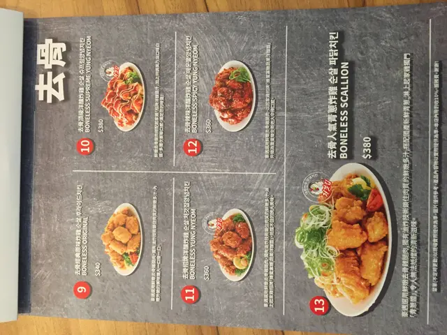 起家雞 菜單 去骨雞肉部分