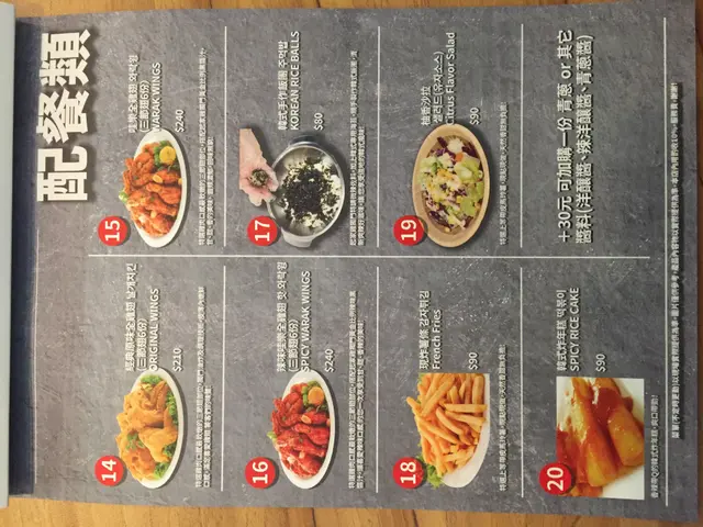 起家雞 菜單 配餐類部分