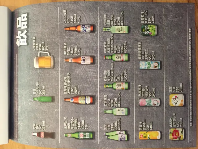 起家雞 菜單 飲品部分