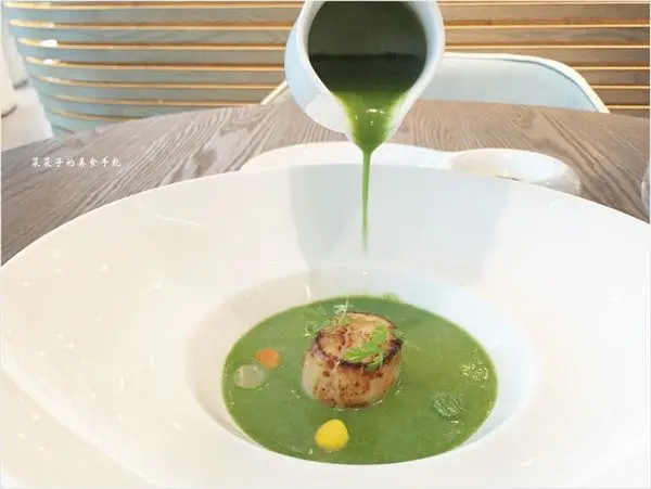 湯品-水田芥濃湯配嫩煎干貝