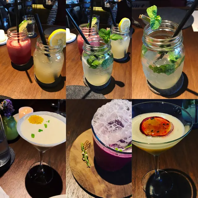 各式饮品和鸡尾酒