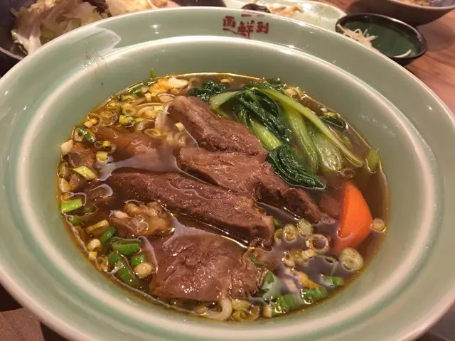 湯頭濃郁好喝,牛肉軟嫩,麵條Q彈